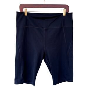 Girlfriend Collective Black Biker Shorts Womens XXL High Rise Recycled Stretch